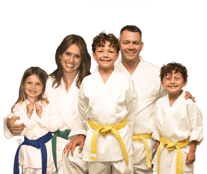 Martial Arts Lessons for Families in Austin TX - Group Family for Martial Arts Footer Banner