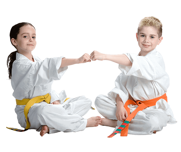 Martial Arts Lessons for Kids in Austin TX - Kids Greeting Happy Footer Banner